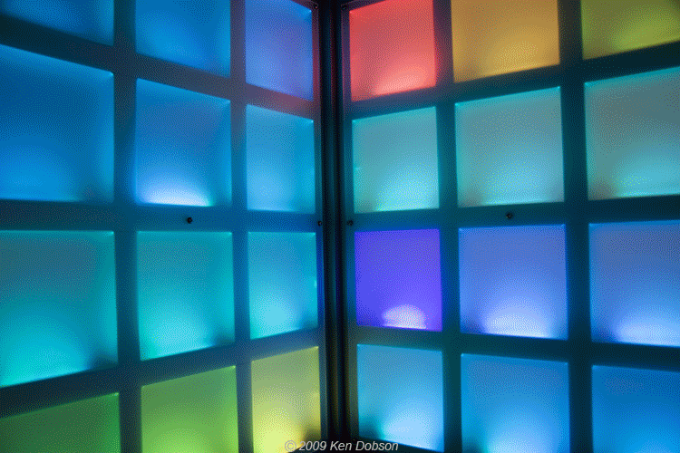 Animated Colored Glass Blocks