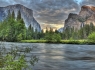 El Capitan and Lower Yosemite Falls