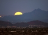 Moonset over the Tucson Mountains